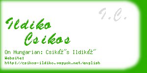 ildiko csikos business card